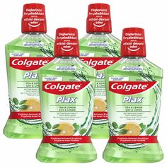 Комплект Ополаскиватель для полости рта Colgate Plax Свежесть Чая 500 мл х 4 шт