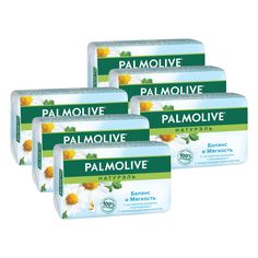 Комплект Мыло кусковое Palmolive Баланс с экстрактом ромашки и витамином Е 150 г х 6 шт