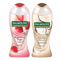 Набор гелей для душа Palmolive Гурмэ СПА Клубничный Смузи и Кокосовое молочко по 250 мл