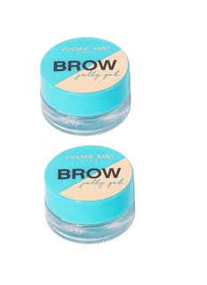 Гель-желе для бровей Vivienne Sabo сверхсильной фиксации Brow jelly gel, тон 01, 2 шт