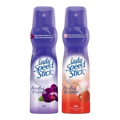 Набор дезодорант-спреев Lady Speed Stick FRESH ESSENCE Цветок вишни + Чёрная Орхидея по 15