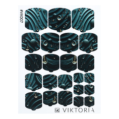 Плёнка для дизайна ногтей VIKTORIA №007
