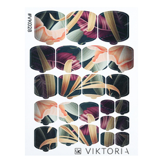 Плёнка для дизайна ногтей VIKTORIA №028