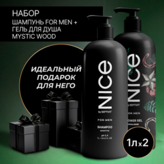 Набор подарочный Nice by Septivit мужской шампунь 1л и гель для душа Mystic wood 1л