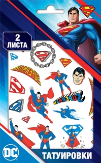 Наклейки-татуировки ND PLay Супермен 2 листа