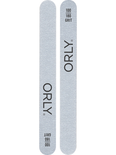 Двусторонняя пилка для ногтей Orly абразивность 100180 Zebra Foam Board-Coarse 2штуп