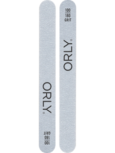 Двусторонняя пилка для ногтей Orly абразивность 100180 Zebra Foam Board-Coarse 2штуп