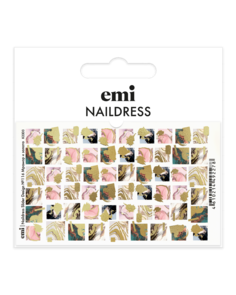 Слайдеры для дизайна ногтей Emi Naildress Slider Design №116 Мрамор и золото