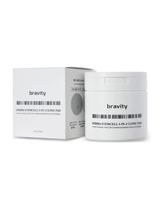 Пэды для лица Matrigen Bravity Derma Stemcell 3 в 1 тоник сыворотка и маска 60шт Корея