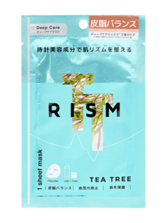 Тканевая маска Rism интенсивный уход с маслом чайного дерева Нормализация кожно-жирового б