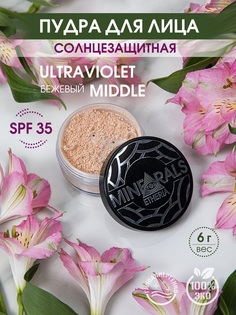 Минеральная пудра пыльца Ultraviolet Middle, Etheria, солнцезащитная SPF, 6 г