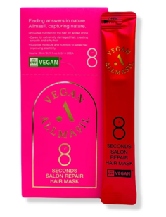 Комплект Восстанавливающая веганская маска для волос AllMasil Vegan 8 Seconds Salon R 20шт