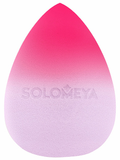 Спонж для макияжа Solomeya меняющий цвет Purple-pink фиолетовый розовый