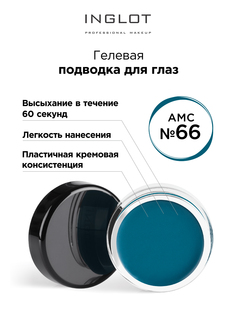 Подводка для глаз INGLOT цветная гелевая AMC eyeliner gel 66 темно-бирюзовый