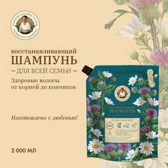 Шампунь Рецепты бабушки Агафьи Сибирская травница Восстанавливающий для всей семьи 2л
