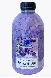 Соль морская Spa by lara для ванн с эфирными маслами Relax и Spa 1 кг