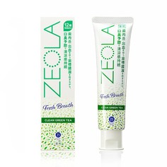Японская зубная паста NIPPON ZETTOC с фтором ZEOLA, зеленый чай, 95 г
