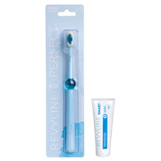 Набор Зубная щетка Revyline Perfect 10 000, Light Blue, Зубная паста Smart, 15 г