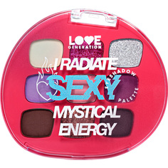 Палетка теней для век Love Generation I radiate sexy mystical energy, 9 оттенков