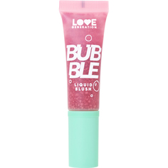 Румяна для лица Love Generation Bubble влажный финиш, тон 01 розово-красный, 10 мл