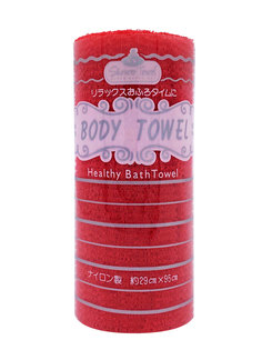 Мочалка ShinYoung массажная полотенце для очищения кожи Body Healthy Bath Towel Red