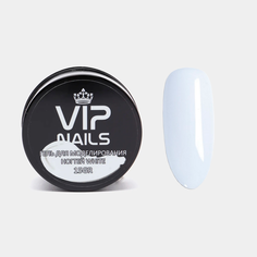 Твердый гель VIPNAILS для наращивания и моделирования ногтей белый 15 г