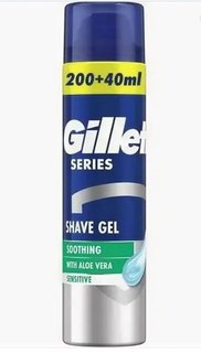 Гель для бритья Gillette series c алое вера, 240 мл