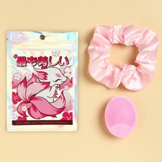 Спонж Art beauty, щёточка для умывания розовая, 10,5 х 15 см, 1 шт