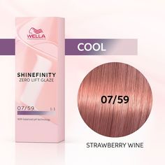 Гель-крем Wella Shinefinity 07/59 Клубничное Вино 60 Мл