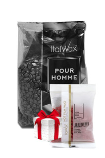 Воск Italwax пленочный для депиляции Мужской 1 кг, воск Роза 100 г