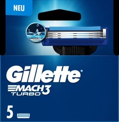 Бритвенные лезвия Gillette Mach3 Turbo, 5 шт