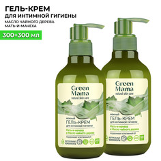 Гель для интимной гигиены Green Mama мать-и-мачеха масло чайного дерева, 300 мл x 2 шт