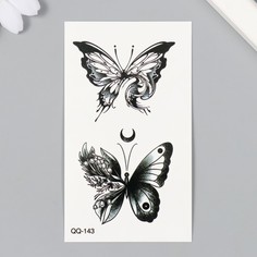 Татуировка Бабочки 2 г 6х10,5 см 2 шт No Brand
