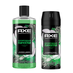 Набор AXE Изумрудный Пачули Гель для душа-Шампунь 400мл Део-спрей 150мл