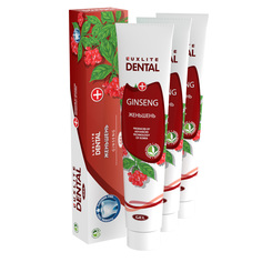 Зубная паста Luxlite Dental гелевая Женьшень, 100 г х 3 шт