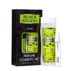 Подарочный набор мужской Black Afgano гель для душа 250 мл парфюмерная вода 33 мл Vogue Collection