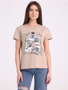 Футболка женская Апрель 269001РП бежевая 100/164