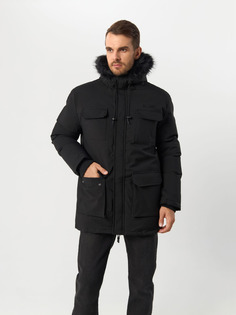 Парка мужская Geographical Norway WW3700H-GN, с капюшоном, черный, 3XL