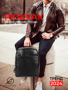Рюкзак мужской ROYALFINCH RF43181 черный, 31x37,5x9,25 см