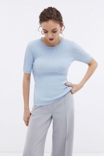 Джемпер женский Baon B1324206 голубой 2XL