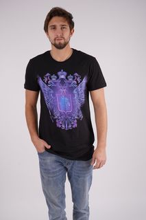 Футболка унисекс Русская Сувенирная Компания russia черная L