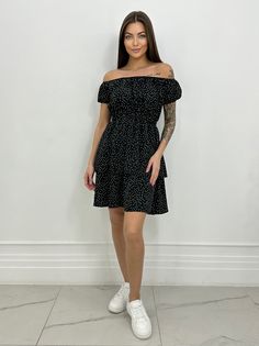 Платье женское BELUXSTAR PLAT-LETNI-BRIZ черное 44 RU