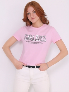 Футболка женская Апрель 269жен001РП розовая 100/164