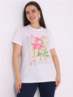 Футболка женская Апрель 269жен001РП белая 108/164