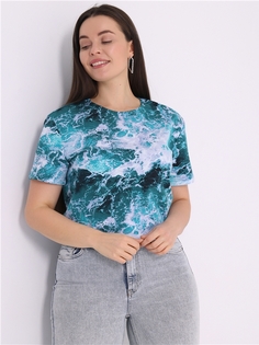 Футболка женская Апрель 280жен001нР голубая 112/164