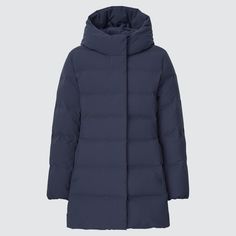 Пуховик женский UNIQLO 439714 синий 2XS