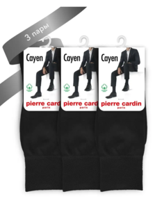 Комплект носков мужских Pierre Cardin СAYEN черных 43-44 3 пары
