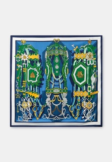 Платок женский Rosedena scarv9 сине-зеленый, 90x90 см