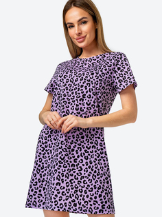 Платье женское HappyFox HFG200105 фиолетовое 48 RU