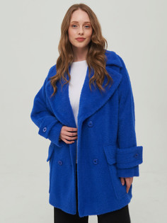 Пальто женское Crosario 69428 синее 48 RU